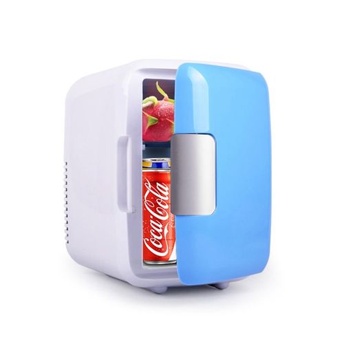 Portable mini fridge, smart fridge, a movable household refrigerator used for refrigerating beverages, storing skincare products and cosmetics, and chilling beauty products.