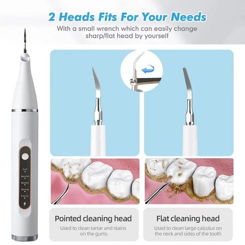 Tooth Cleaner Tartar Stain Tooth Cleaning Dental Calculus Plaque Remover Electric Ultrasonic Teeth Cleaner