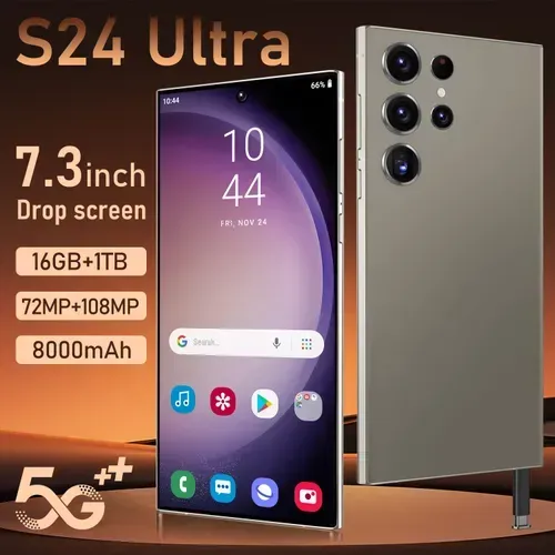 S24 Ultra Smartphone. 1037 sales 🎉Huge Success! Our smartphone has witnessed remarkable popularity! With over 1000+ units sold already! 📱It's a testament to its outstanding quality, user-friendly functions and great performance. Don't miss Cash on delivery Free Shipping Genuine Guarantee After-sales Service