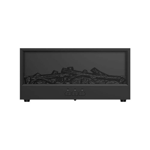 3D simulation charcoal fireplace humidifier, fireplace flame aromatherapy machine, home desktop remote control colorful atmosphere light