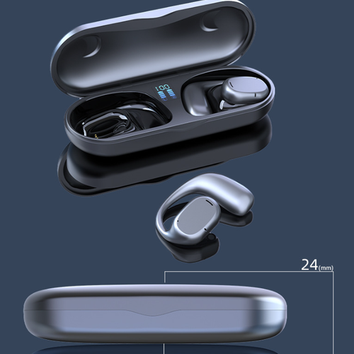 Fone de ouvido bluetooth sem fio sem movimento de osso na orelha pendurado fone de ouvido bluetooth longa duração