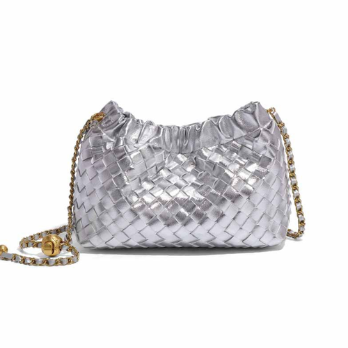 2025 alta qualidade senhoras plissado nuvem saco bola de ouro pequena fragrante vento cadeia um ombro crossbody bag