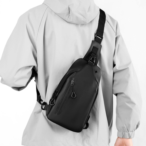 Novo homem crossbody scooter saco de peito tendência crossbody saco de peito para homem