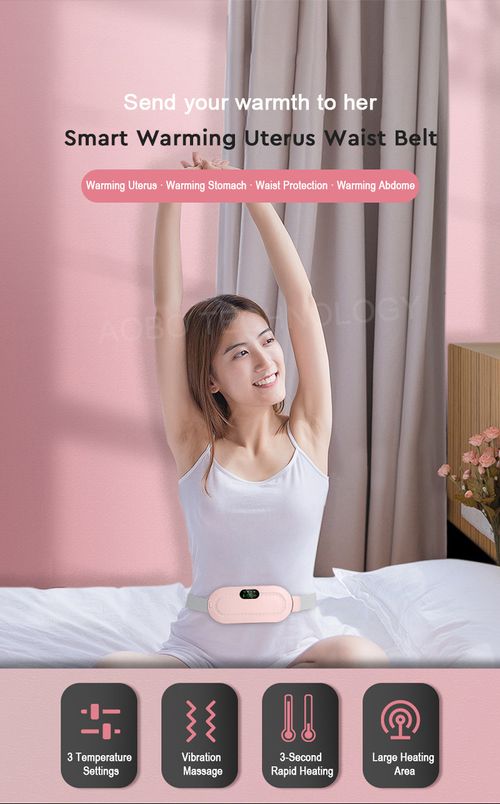 Electric Heating Belt for Period Pain Relief - Smart Warm Abdominal Wrap with Adjustable Temperature for Menstrual Cramps, PMS & Belly Discomfort, Rechargeable & Portable