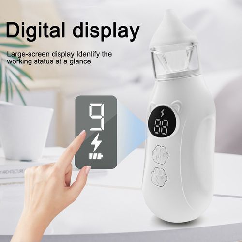 Electric nasal aspirator for babies, newborns, home use, to prevent nasal congestion and to suck out mucus and snot