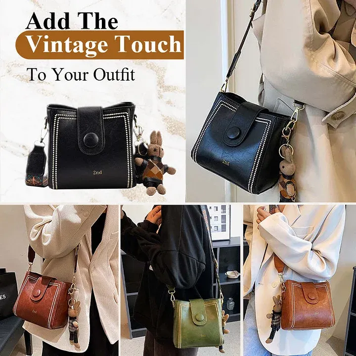 Vintage Fashion Bag with Adjustable Wider Shoulder Strap