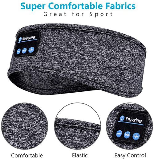 Sleep Headphones Headband, Soft Sleep Wireless Music Sports Headphones with Ultra-thin Stereo Speakers, Long Playtime