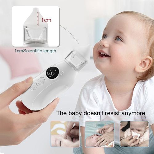 Electric nasal aspirator for babies, newborns, home use, to prevent nasal congestion and to suck out mucus and snot