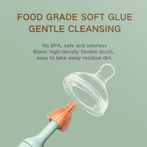 Electric Cleaner Bottle Brush Electric 360 Rotation 3 in 1 Multipurpose Baby Bottle Rotating Brush