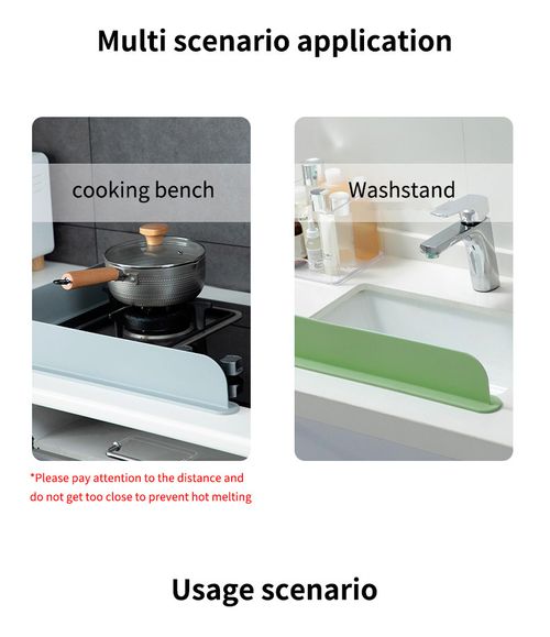 Kitchen silicone water retaining board
