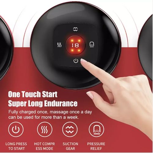 Advanced Electric Cupping Massager with Heating Function and Meridian Scraping for Complete Body Detox
