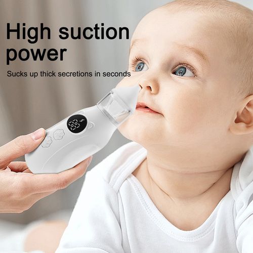 Electric nasal aspirator for babies, newborns, home use, to prevent nasal congestion and to suck out mucus and snot
