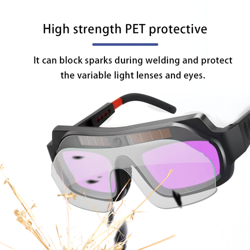 Automatic anti-glare welding goggles