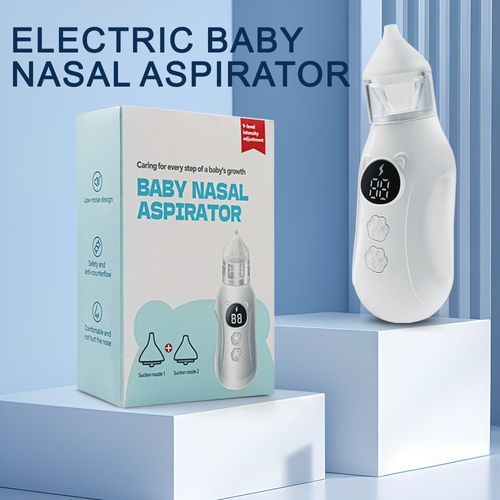 Electric nasal aspirator for babies, newborns, home use, to prevent nasal congestion and to suck out mucus and snot