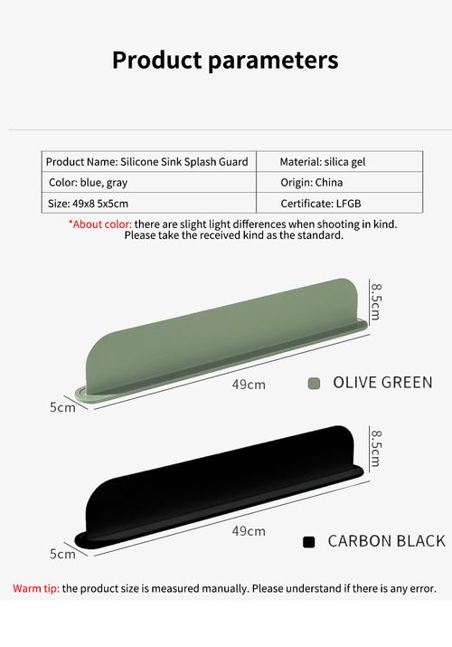 Kitchen silicone water retaining board