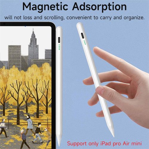 Advanced Active Stylus for iPad ProAirMini, Magnetic Attachment & Charging, Palm Rejection Technology, Perfect for Digital Art, Design, and Handwriting