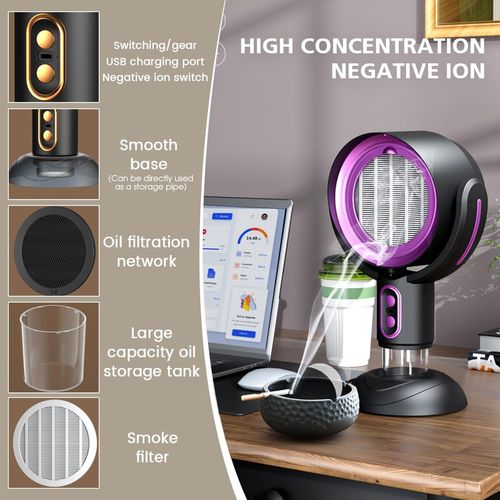 Mini USB Charging Strong Suction Portable Extractor Chimney Cooker Range Hood