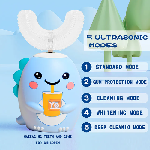 Children's electric toothbrush U-shaped automatic sonic toothbrush