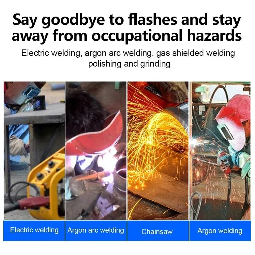 Automatic anti-glare welding goggles