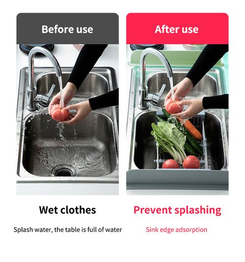 Kitchen silicone water retaining board