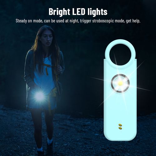 135DB Personal Alarm for Women, Kids, Elderly - Rechargeable USB-C Emergency SOS Safety Alarm with LED Flashlight, Portable Keychain for Self-Defense, Security, Anti-Theft & Outdoor Activities