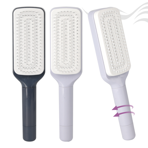 A hairbrush that is easy to clean and retractable