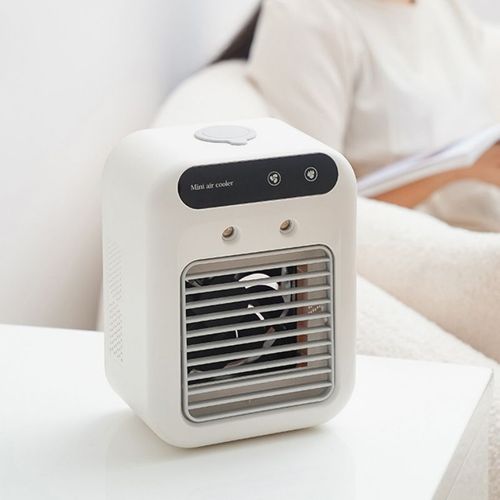 Rechargeable Evaporative Air Cooler Small Air Conditioner Humidifier Desk Spray Fan Portable Personal Air Conditioner