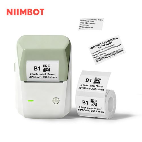 Consumer Electronics Computer Hardware & Software Printers Thermal printers Niimbot B1 2 Inch Mobile Mini American Mocha Coffee Milk Beverage Ingredients List Shelf Life Price Thermal Label Printer