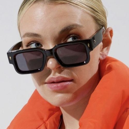 2025 New Fashionable Unisex Retro Sunglasses Men's Square for Arrow UV400 Sunscreen with PC Frame