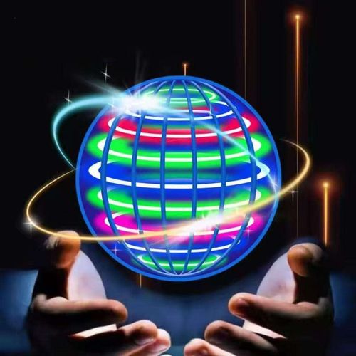 Cool LED Lit Spinning Ball Black Technology Toy Stress Relief, Ideal Christmas Gift Kids' Indoor Outdoor Fun Toy