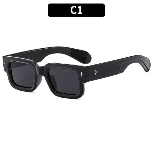 2025 New Fashionable Unisex Retro Sunglasses Men's Square for Arrow UV400 Sunscreen with PC Frame