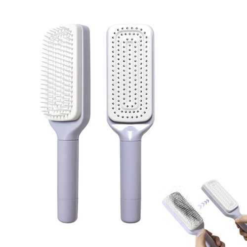 A hairbrush that is easy to clean and retractable
