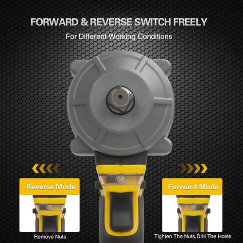 Professional 1100N Cordless Wrench with Lithium Battery High Torque for Automotive Repair and Machinery Maintenance