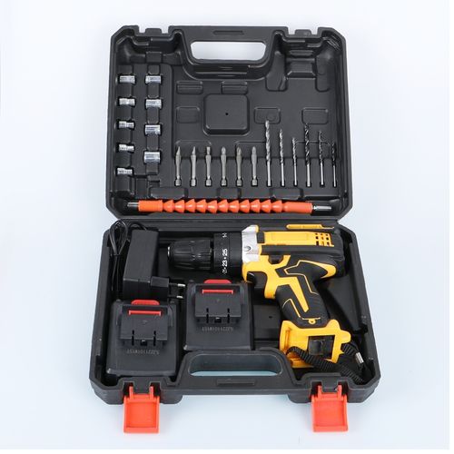 Christmas warm-up Good Quality Li-ion Rechargeable Battery Power Tools Hand Drill Machine Electric Cordless Drill Power Drills