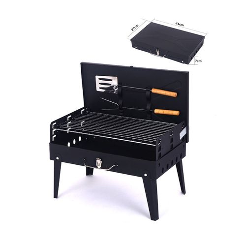 Hot Selling Outdoor Folding Barbecue Grill with Tool Box Type Barbecue Grill Stall Barbecue Rack