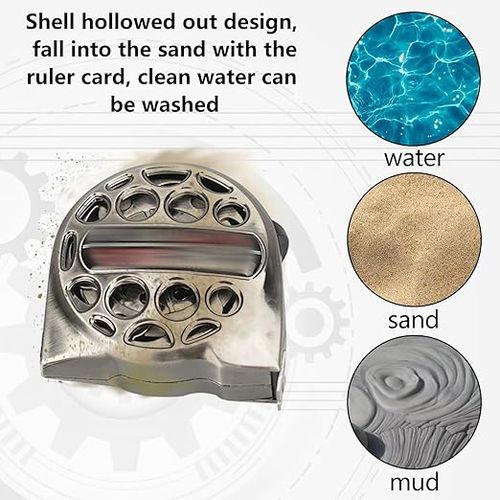 25FT Stainless Steel Measuring Tape, Double-Sided Scale Tape Measure, Portable Retractable Measure Ruler for Household Agricultural Industrial Woodworking, Men Gifts