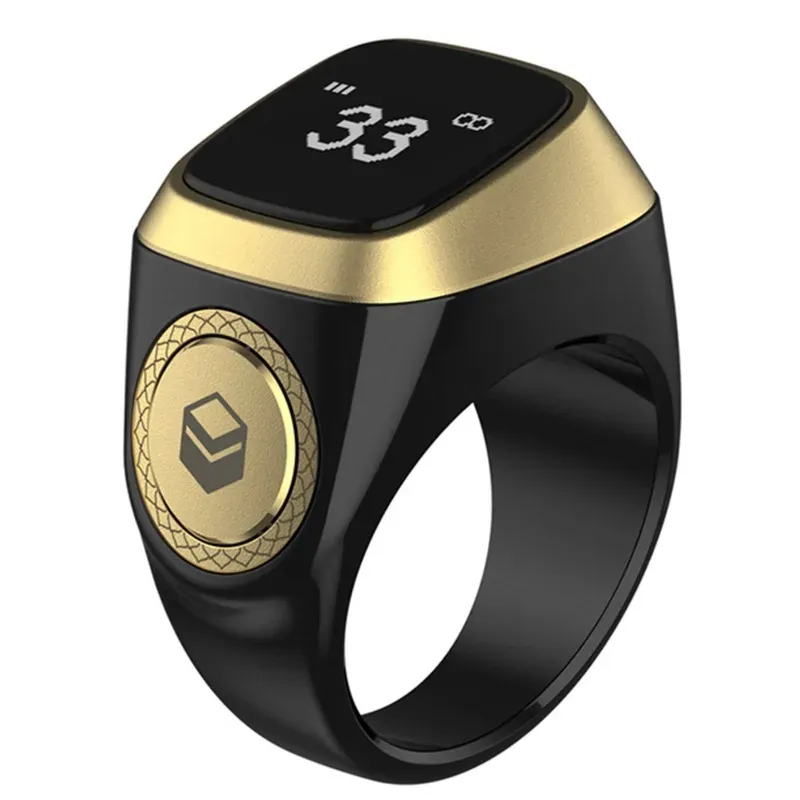 🔥 ​​T1 Smart Ring​​ - Bluetooth 5.1 Prayer Companion ✨ | 5 Salah Reminders 📅 | Auto-Tasbeeh Counter 📿 | 5 Colors 🌈