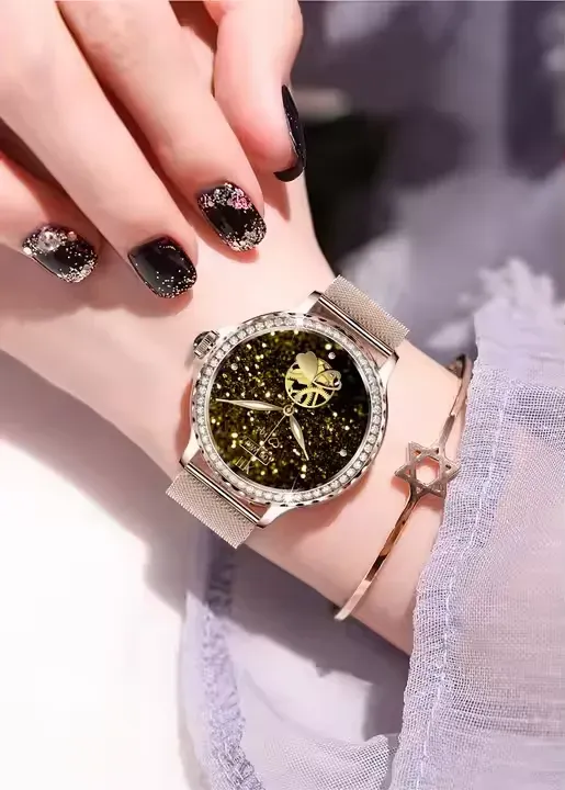 💎 NX19 Women's Smartwatch | Bluetooth Calls ✆ 1.3 HD Screen + IP68 Waterproof ⌚ Heart Sleep Monitor ✨ Diamond Accents