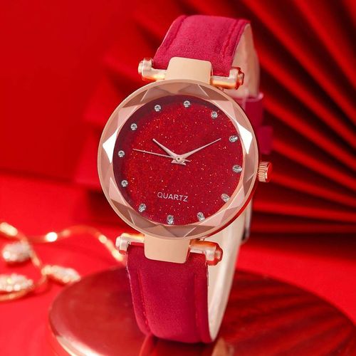 2 Piece Set Luxury Ladies Bracelet Quartz Watch Quartz Watch Bracelet Set Green Dial Simple Rose Gold Mesh Luxury Ladies Watch
