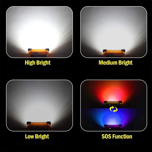 Solar charging floodlight