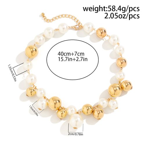 Women's Simulated Pearl Choker Necklace