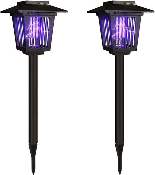 Solar powered mosquito killer lamp
