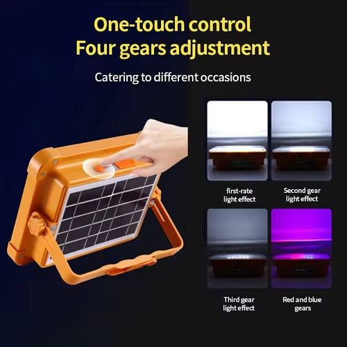 Solar charging floodlight