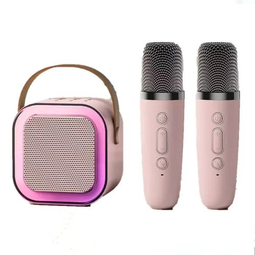 New Karaoke Machine Speaker System with 2 Microphones Singing and Dancing Christmas Toys Christmas Gift for Children