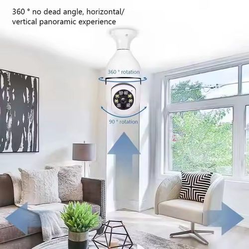 LEVOFAST Auto Motion Tracking V380 Bulb Yilot 1080P E27 Socket PTZ Light Bulb CCTV Wifi Mini Home Smart Camera