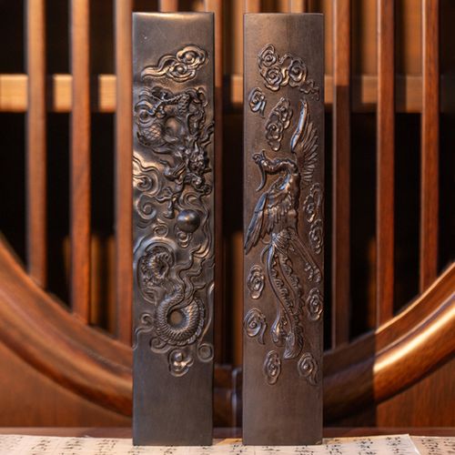 梓式文化 送舆金魁  龙行天下（龙凤镇纸）双镇纸  文房 礼盒 送礼 ZSWH-202424