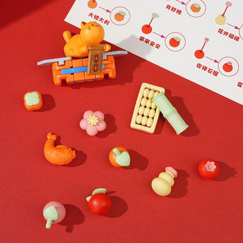 故宫文化 大吉福禄榫卯装饰画 客厅挂画摆件存钱罐