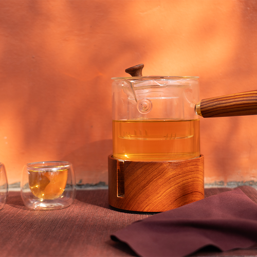 梓式文化 温故茶炉 花梨木 茶炉 玻璃茶壶 茶饮 礼盒 ZSWH-202427