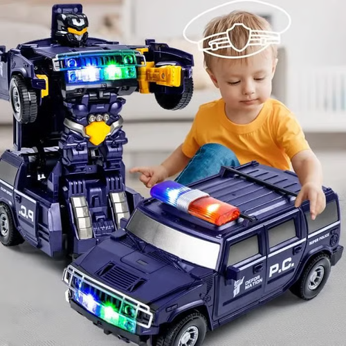 Electric Transforming Police Car