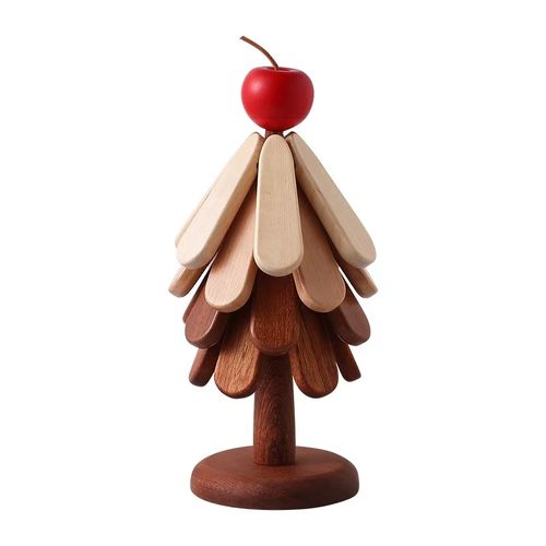 Black Walnut Tree Insulation Pad Anti-Scalding Heat-Resistant Pad Solid Wood Household Round Creative Dining Table Mat Placemat Ornaments
